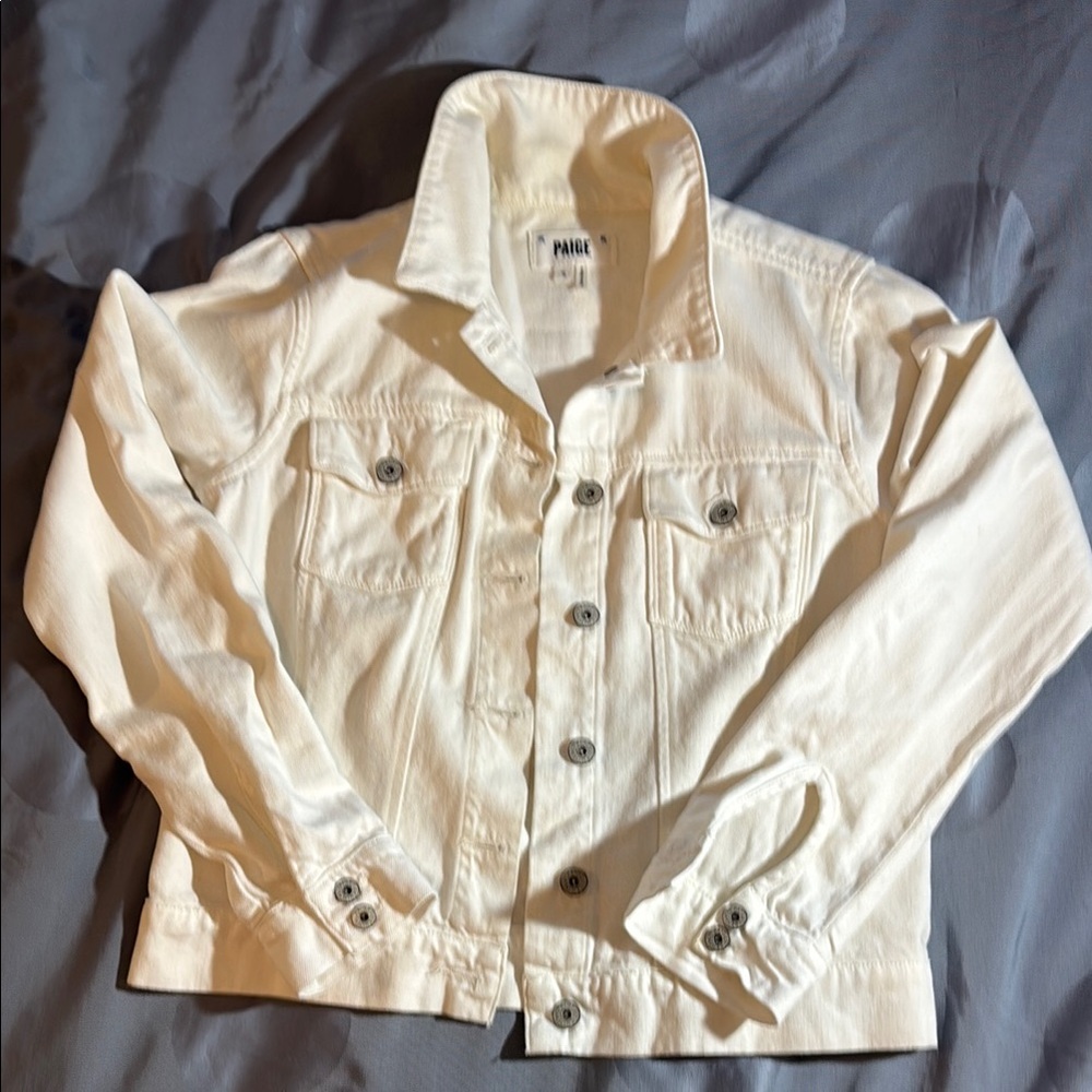PAIGE Off-White Denim Jacket